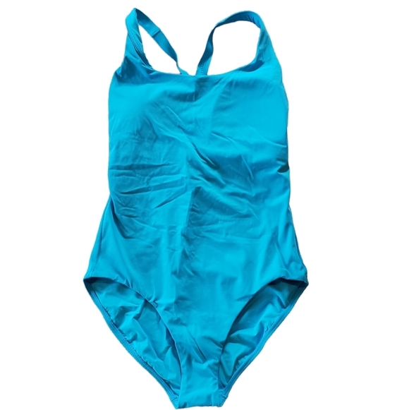 Athleta Malibu One-piece Swimsuit Blue Womens - Picture 4 of 8